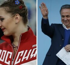 Rusijos gimnastės, Vitalijus Mutko (APTOPIX-Scanpix, Sputnik-Scanpix nuotr.)