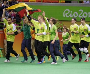 Lietuvos golbolo rinktinė (R. Navicko/RGB pictures nuotr.)