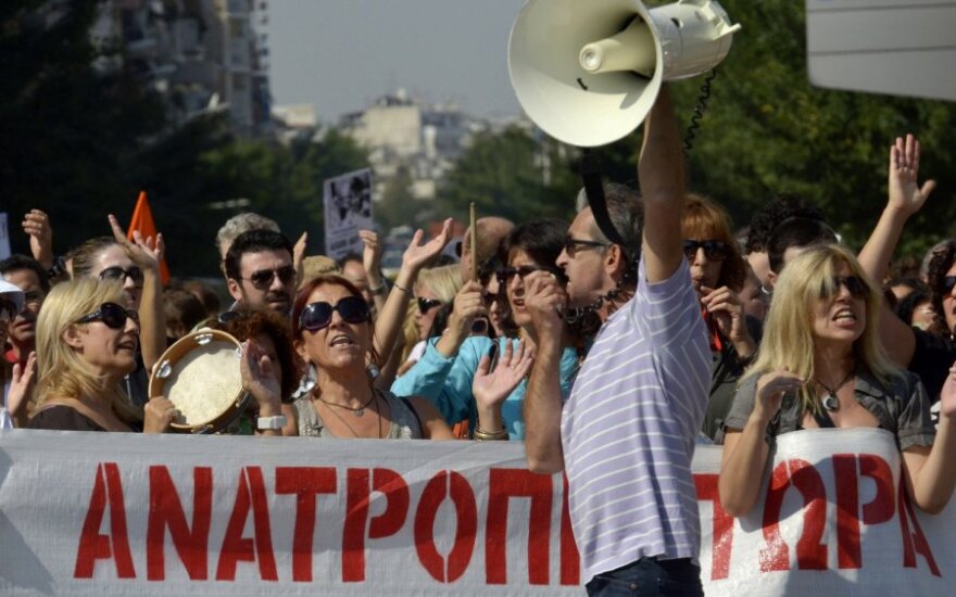 Protestai Graikijoje
