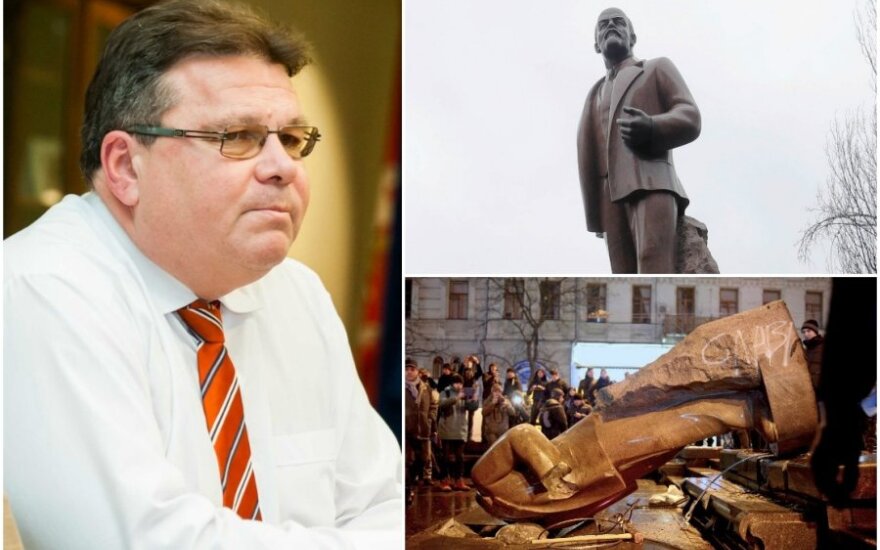 Линкявичюс: за статуей Ленина из голов людей Украины должны уйти и советские реликты