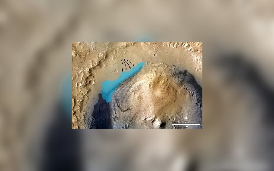 "Кьюриосити" нашел на Марсе следы озера