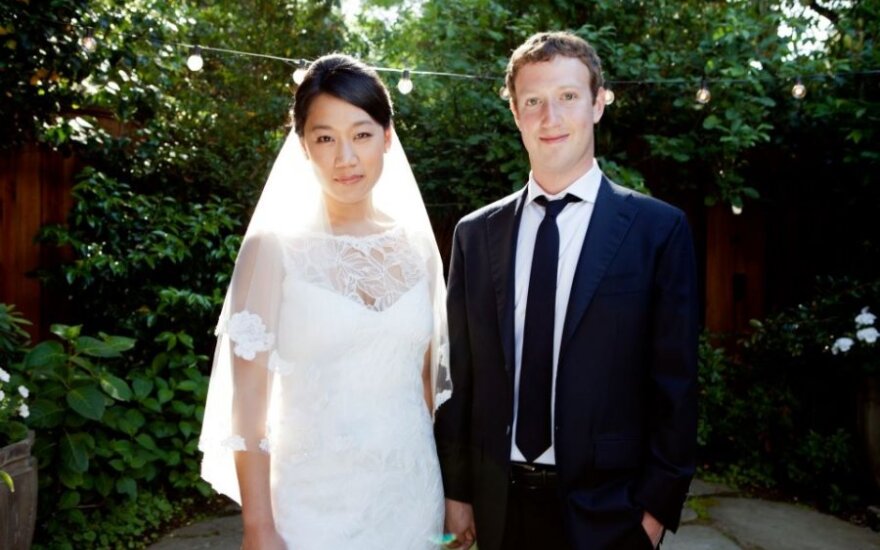 Markas Zuckerbergas ir Priscilla Chen (Facebook nuotr.)