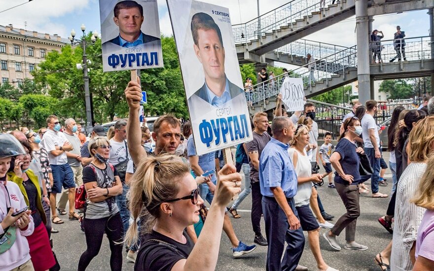 Protestai Chabarovske