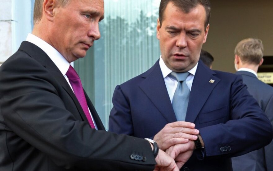 Vladimiras Putinas ir Dmitrijus Medvedevas