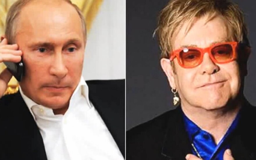 Vladimiras Putinas, Eltonas Johnas