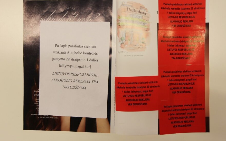 В Литве пока не спешат наказывать за распространение журналов с рекламой алкоголя