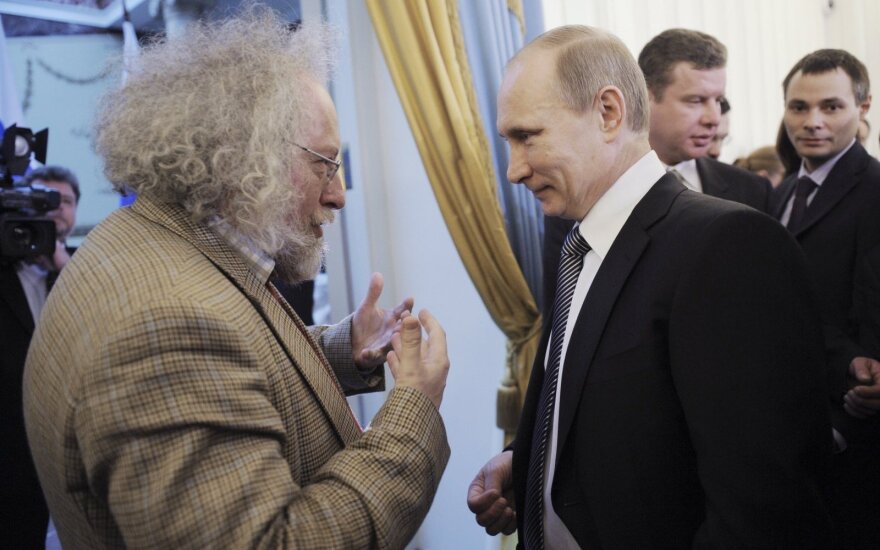 Aleksey Venediktov and Vladimir Putin
