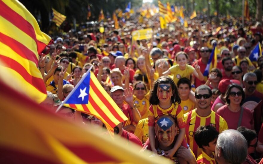 Испания: протесты сторонников независимости Каталонии