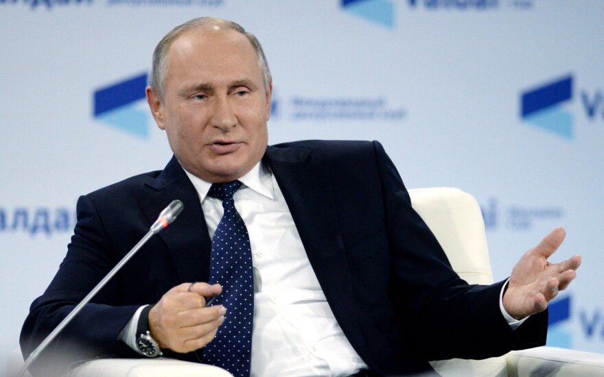 Владимир Путин на заседании клуба "Валдай"