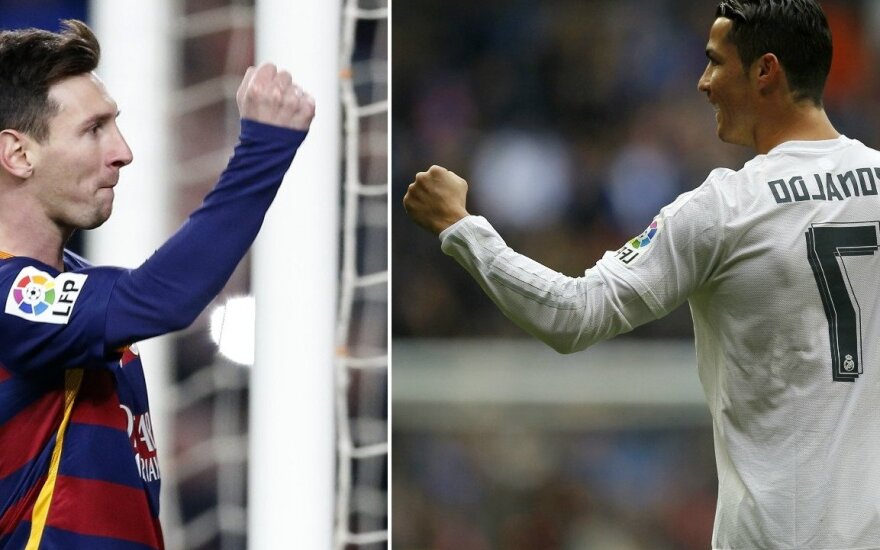 L. Messi ir C. Ronaldo 
