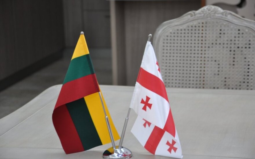 Lietuvos ir Gruzijos vėliavos