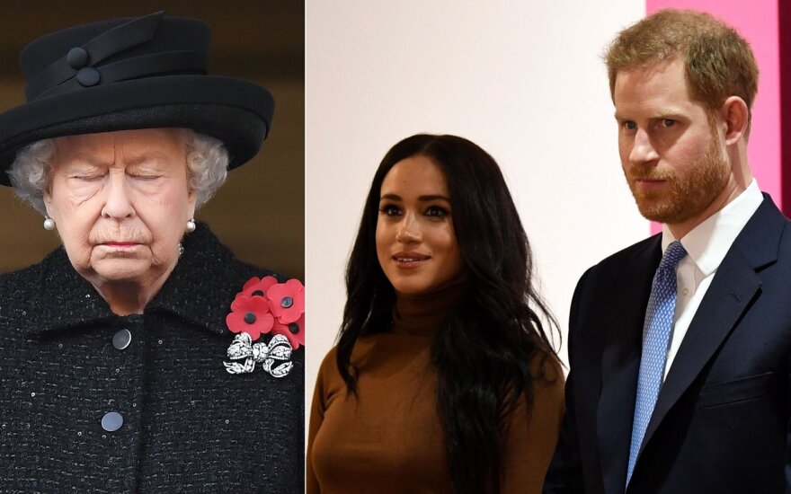 Princas Harry ir Meghan Markle, karalienė Elžbieta II