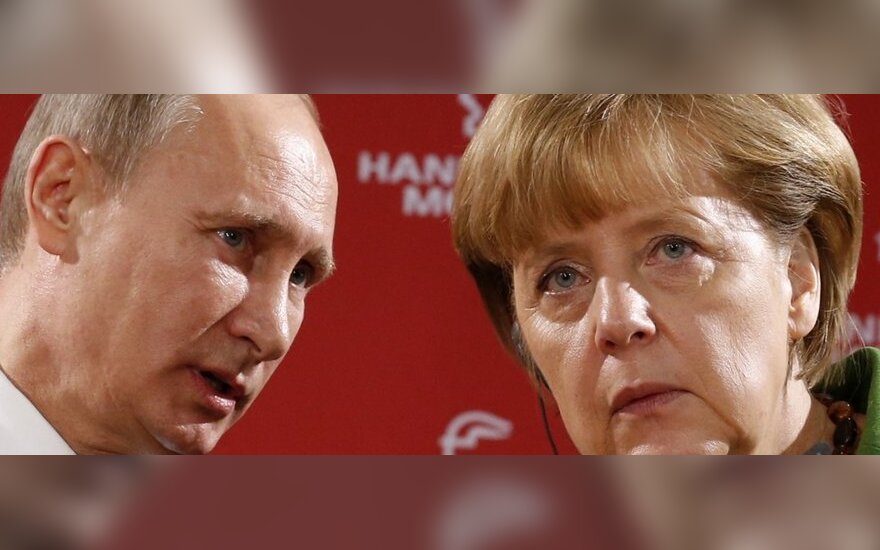 Vladimiras Putinas ir Angela Merkel