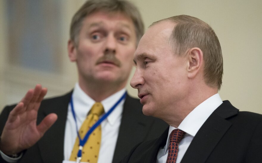 Dmitry Peskov and Vladimir Putin