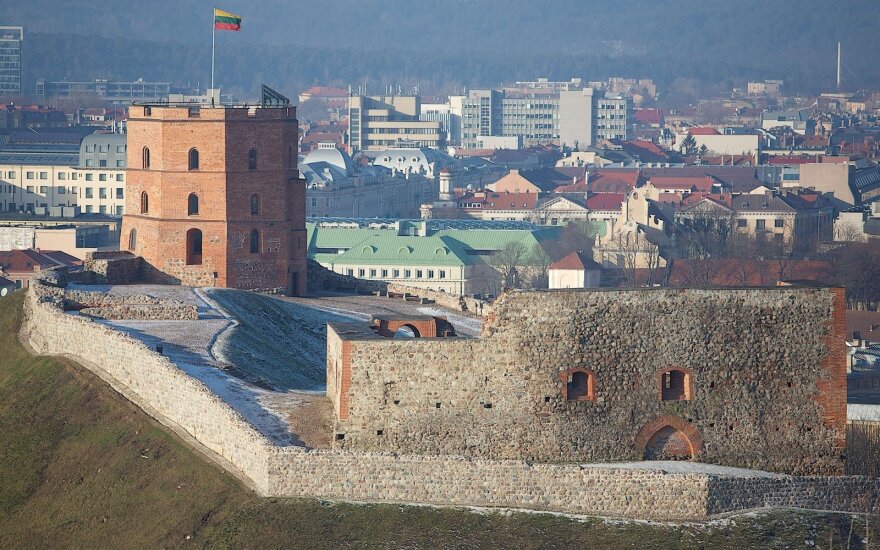 Medieval Gediminas Castle in Vilnius
