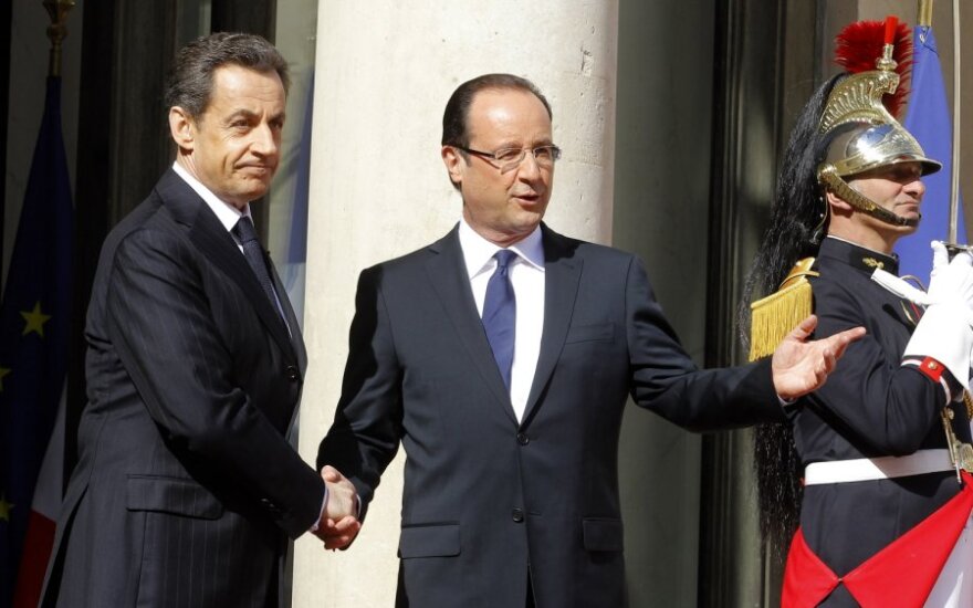 Nicolas Sarkozy ir Francois Hollande'as