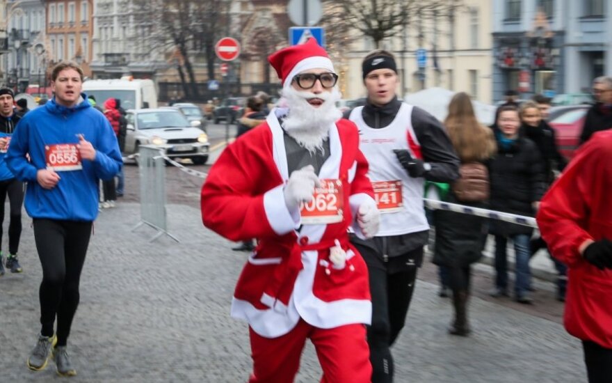 На Рождественском забеге в Вильнюсе - рекордное число участников