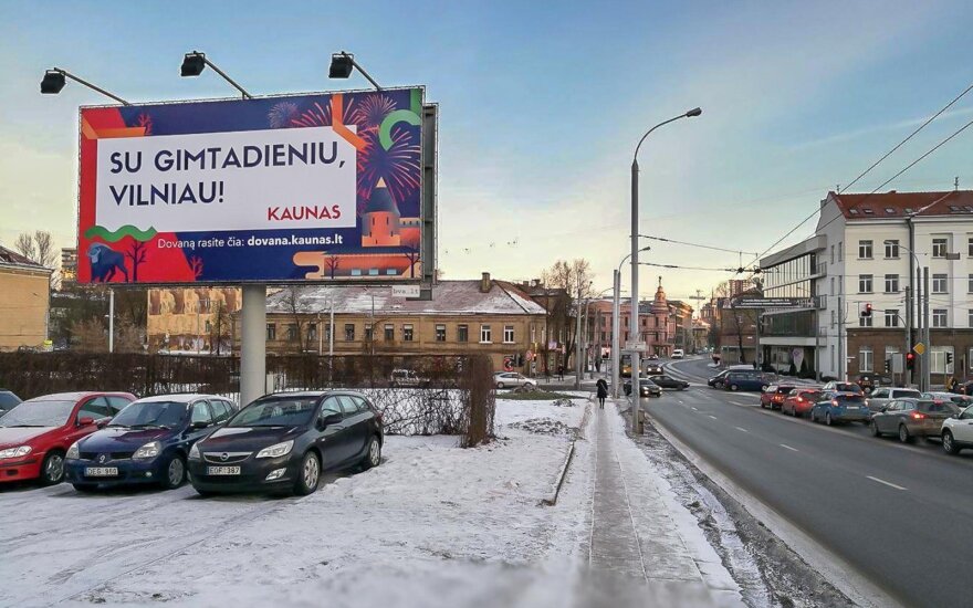 Kaunas sveikina Vilnių gimtadienio proga