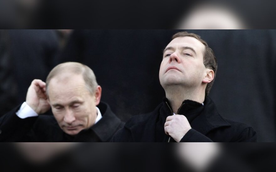 V.Putinas ir D.Medvedevas