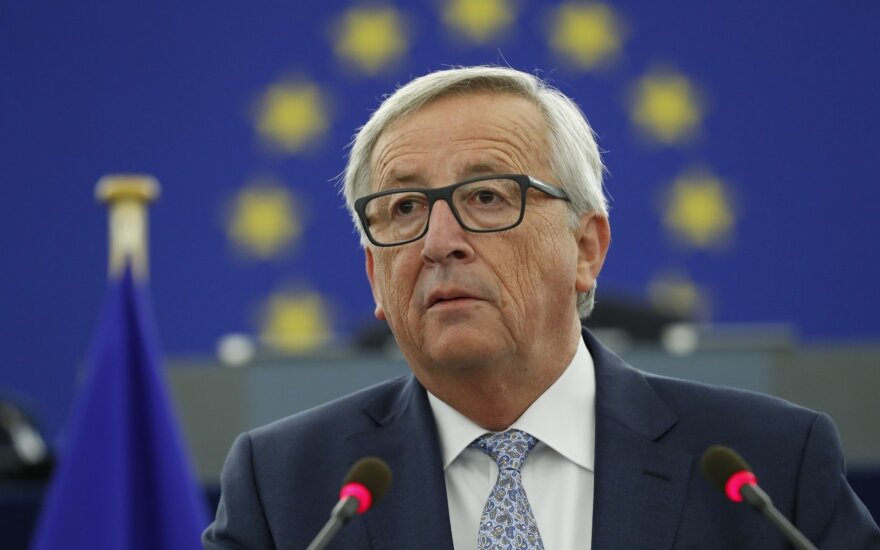 The European Commission's President Jean-Claude Juncker at the annual address to the European Union