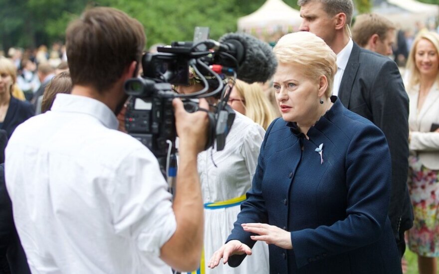 Dalia Grybauskaitė ir BBC žurnalistai