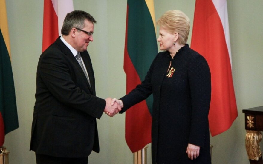 Komorowski porozmawia z Grybauskaitė o relacjach polsko-litewskich