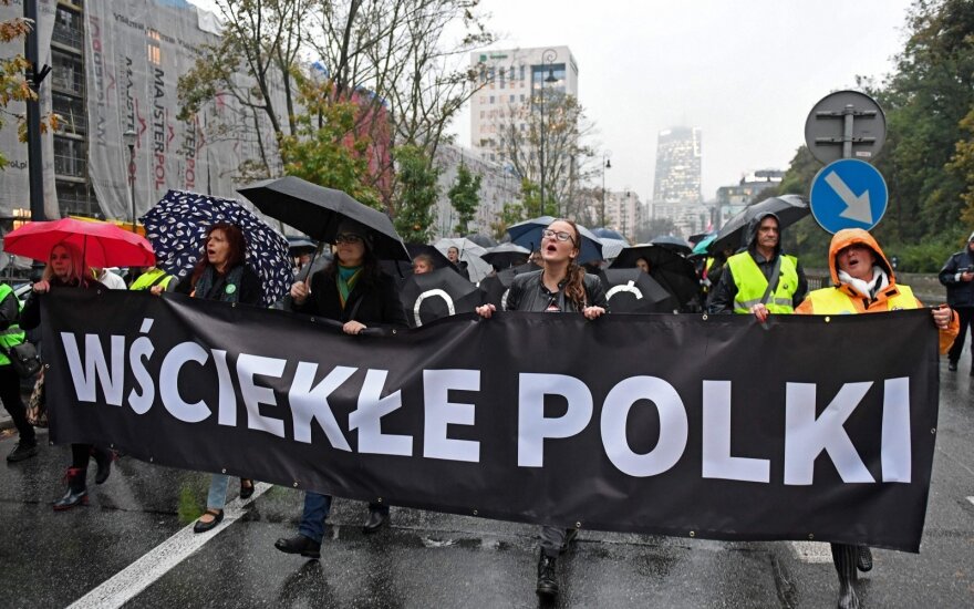 В Польше прошли протесты против ужесточения закона об абортах
