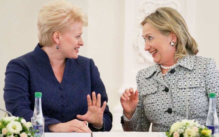 Dalia Grybauskaitė ir Hillary Clinton
