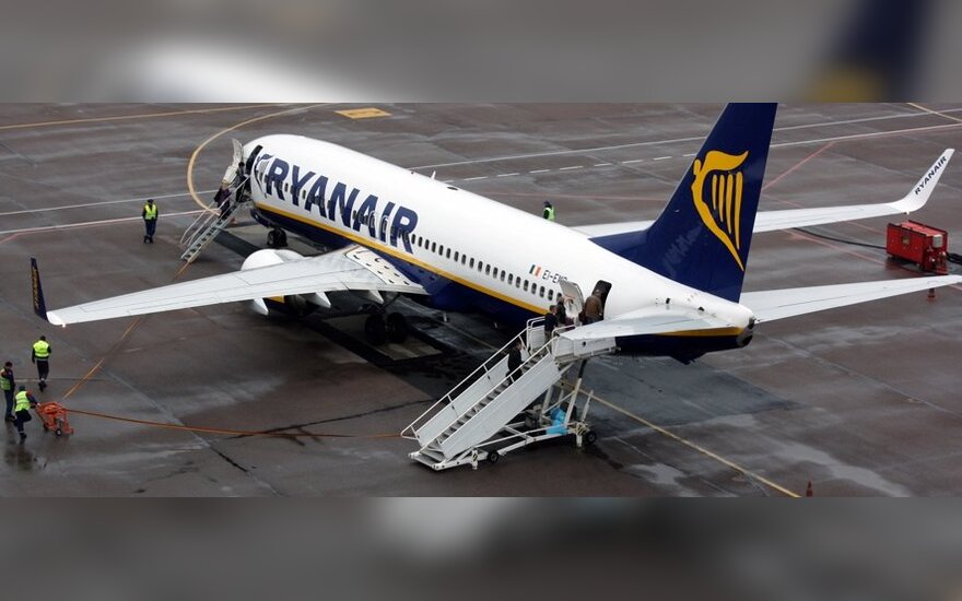 "Ryanair" lėktuvas Kauno oro uoste