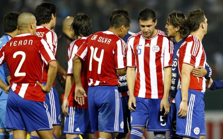Paragvajaus futbolininkai persvaros neišsaugojo