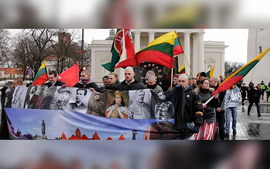 Шествие радикалов прошло под лозунгом "Литва – литовцам"
