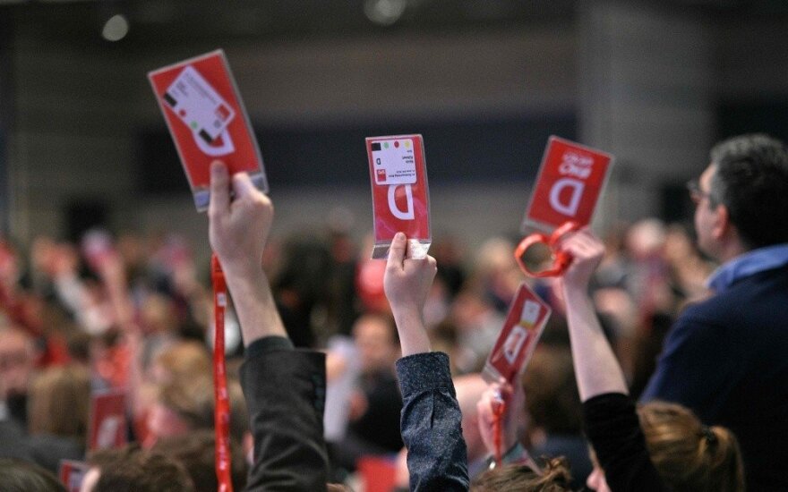 Socialdemokratų balsavimas Vokietijoje sekmadienį