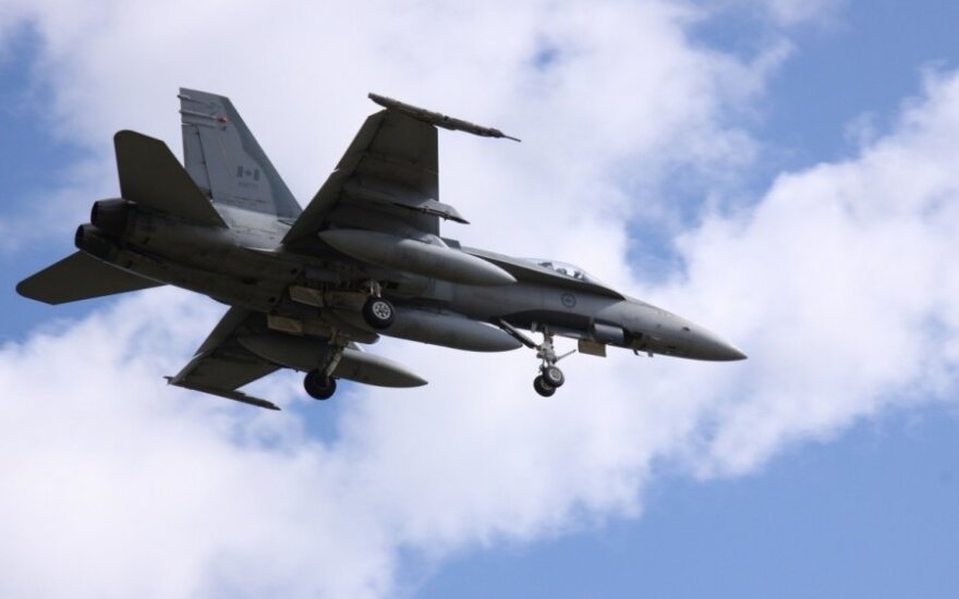 Kanados karališkųjų oro pajėgų naikintuvas F-18 „Hornet“, A. Gedrimo nuotr. 