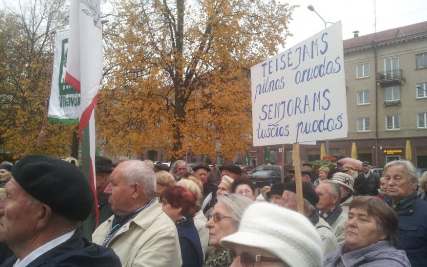 В Вильнюсе пройдет митинг пенсионеров