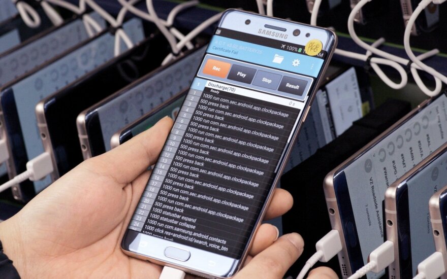 "Samsung Galaxy Note 7" tyrimas