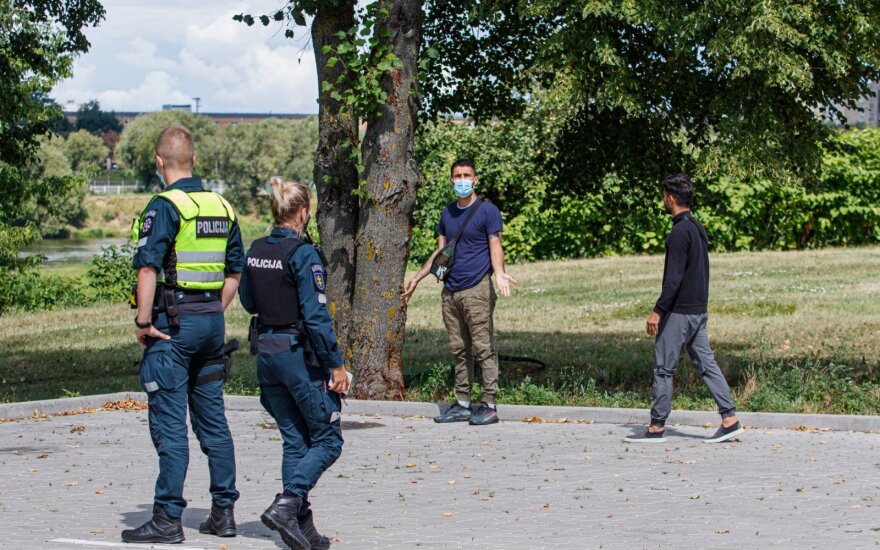 Sulaikyti nelegalūs migrantai