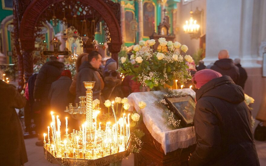 Православные верующие Литвы отмечают Рождество Христово