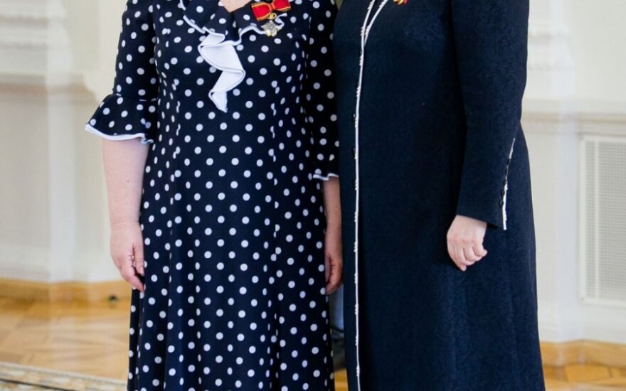 Vaiva Mainelytė ir Dalia Grybauskaitė