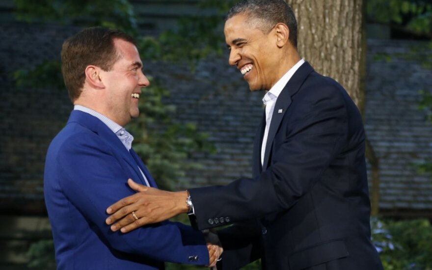Dmitrijus Medvedevas ir Barackas Obama