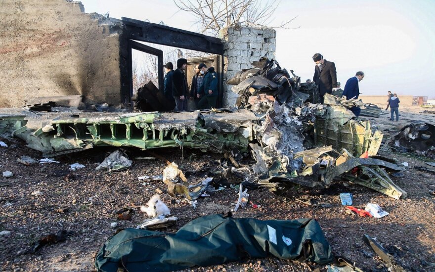 Irane sudužus Ukrainos keleiviniam lėktuvui žuvo 176 žmonės