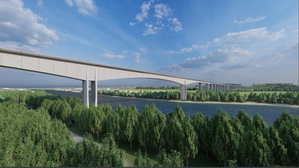 Planuojamas „Rail Baltica“ tiltas Jonavoje 