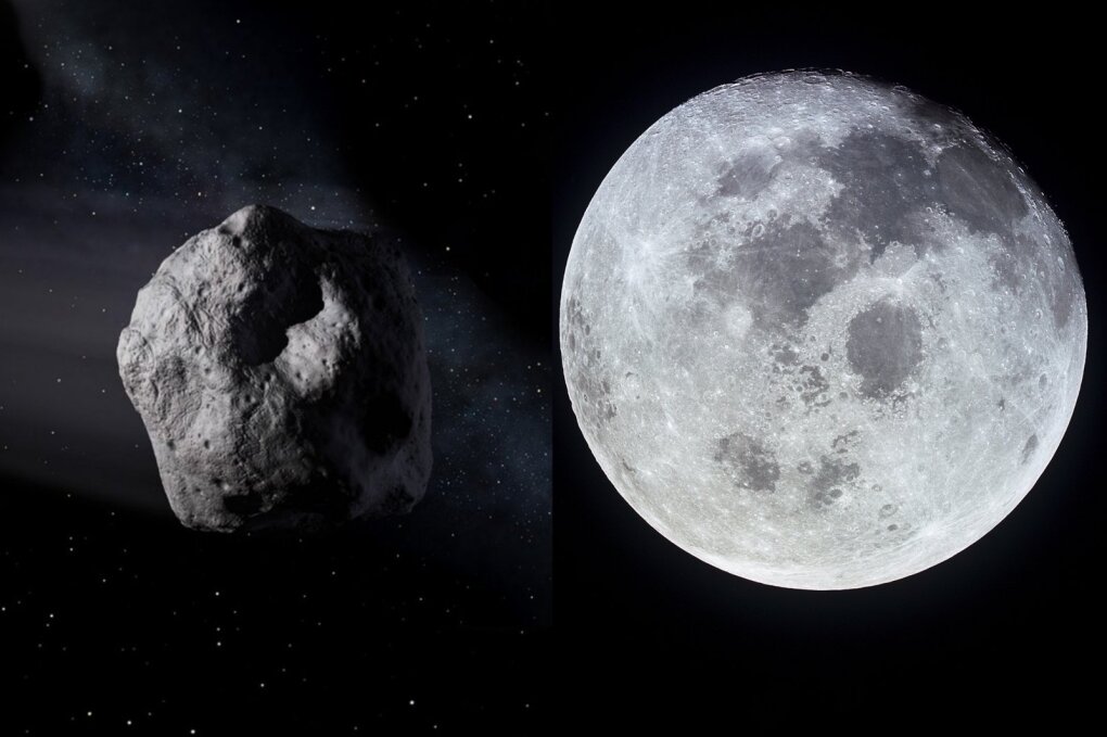 Mėnulis susiformavo po didžiulio asteroido smūgio į Žemę