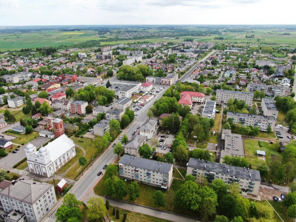 Skuodo dalis, kuri 1941m. birželio 29 d. sudegė. Nuotrauka daryta 2020 m.