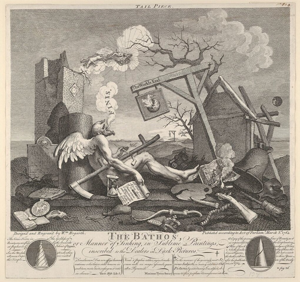1764 metų Williamo Hogartho graviūroje vaizduojamas Tėvas Laikas