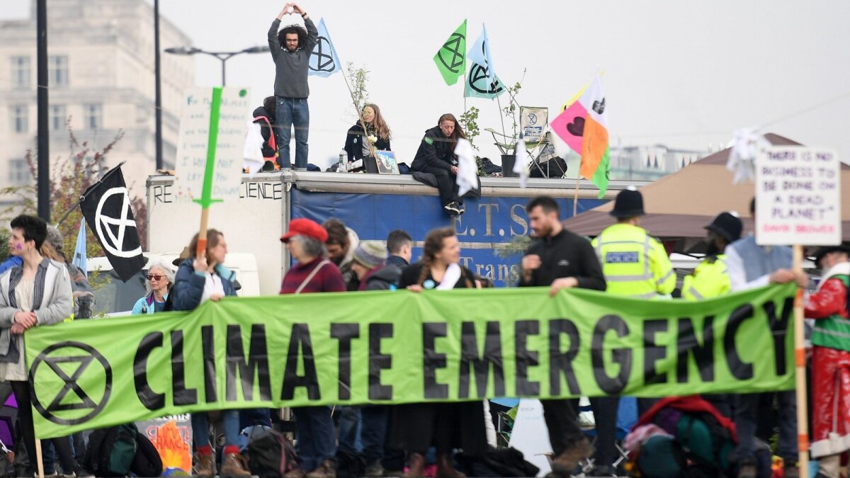 Protestą prieš klimato kaitą Londone