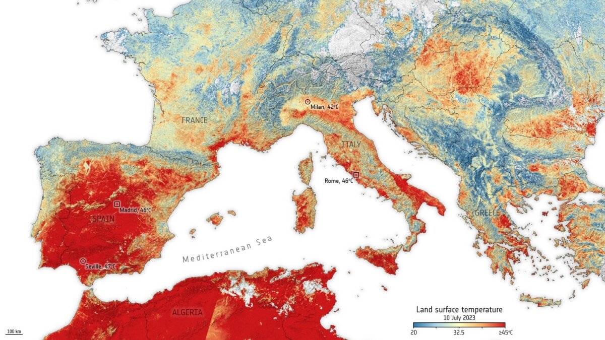 Un’ondata di caldo insopportabile si avvicina all’Europa