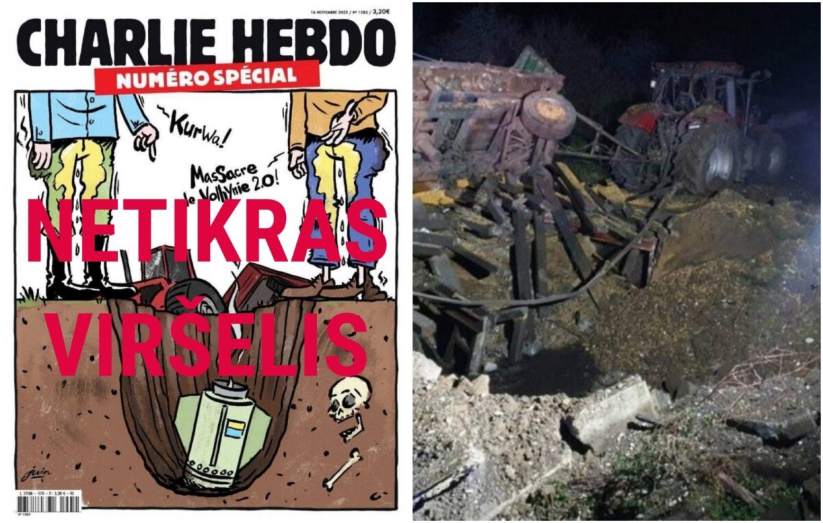 Okładka Charlie Hebdo z 15 listopada kpiąca z polskiej tragedii granicznej to fikcja