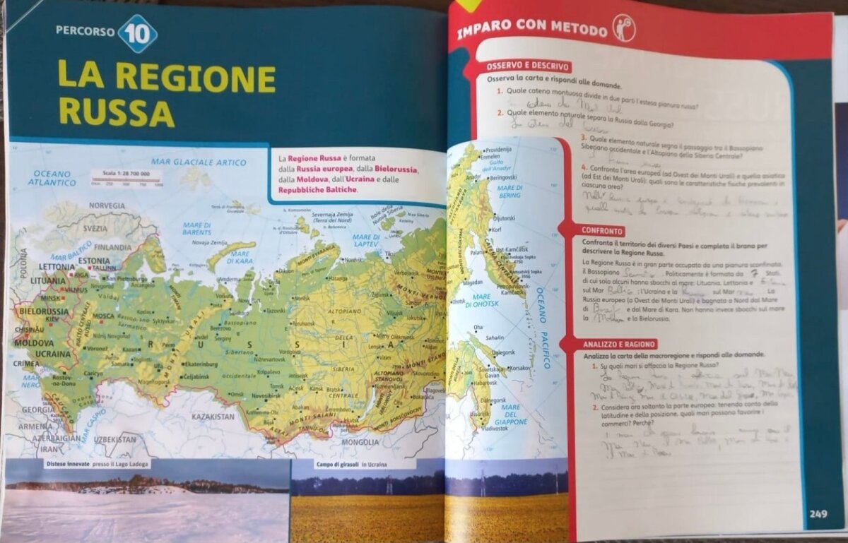 La Lituania fa parte della Russia sulle nuove mappe dei libri di testo