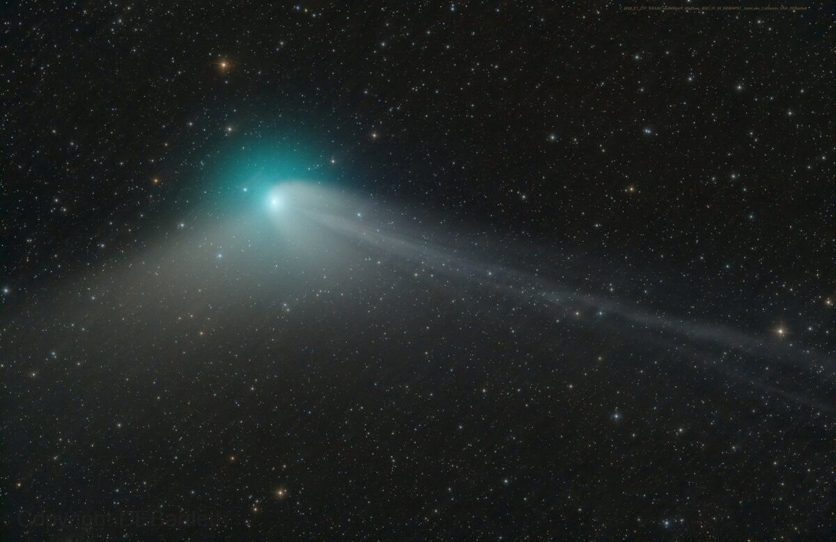 Den grønne kometen som sist besøkte oss for 50 000 år siden passerte nærmest jorden i natt