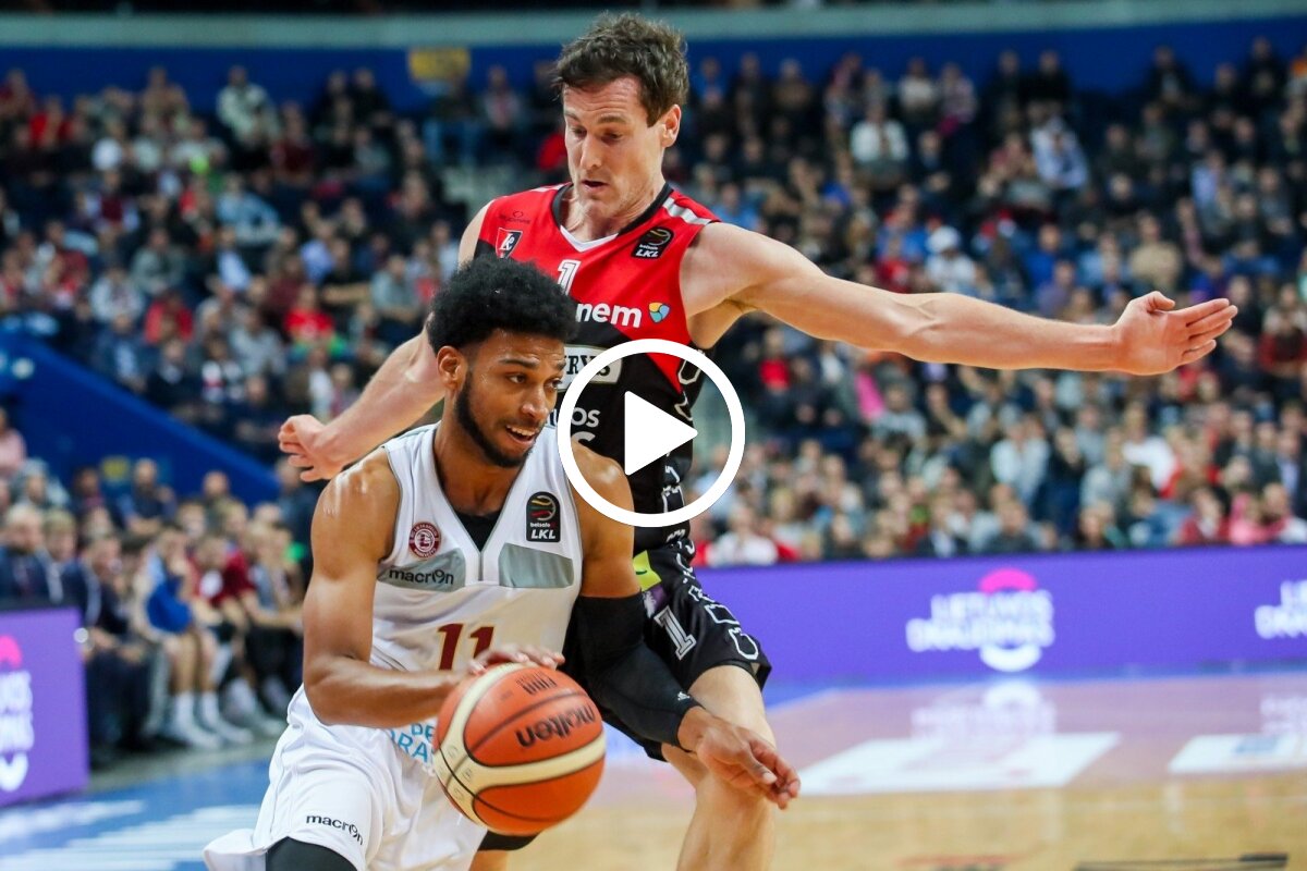 Betsafe-LKL“ čempionato rungtynės: „Lietkabelis“ - „Lietuvos rytas“ - DELFI  TV